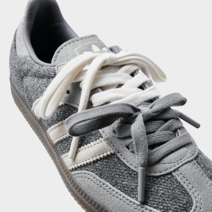 Women's adidas Originals Samba OG Casual Shoes - Part 5 - Grey/Off White/Gum - Detail shot