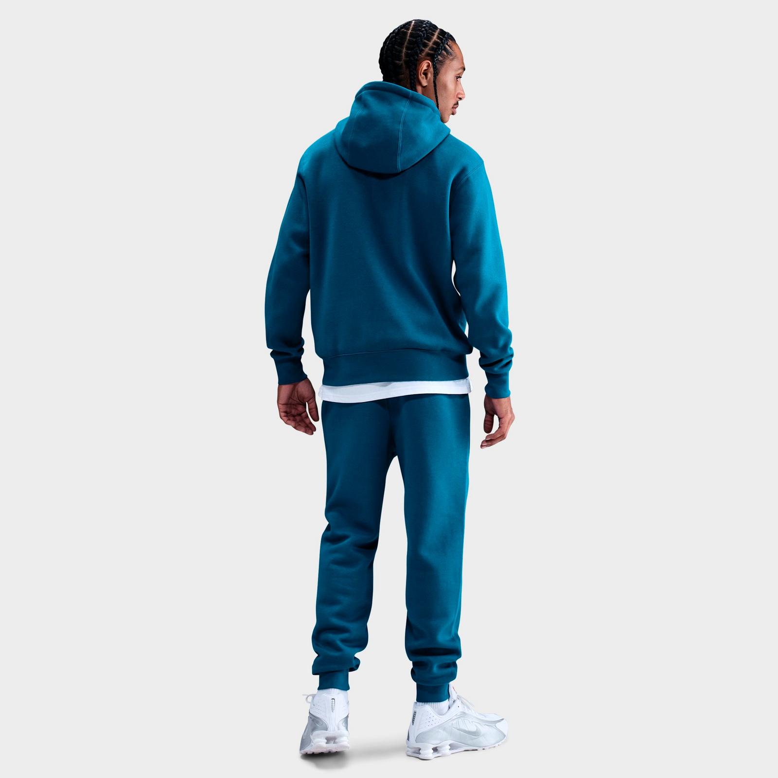 Men's Nike Club Fleece Premium Jogger Pants - Green Abyss/Green Abyss/White