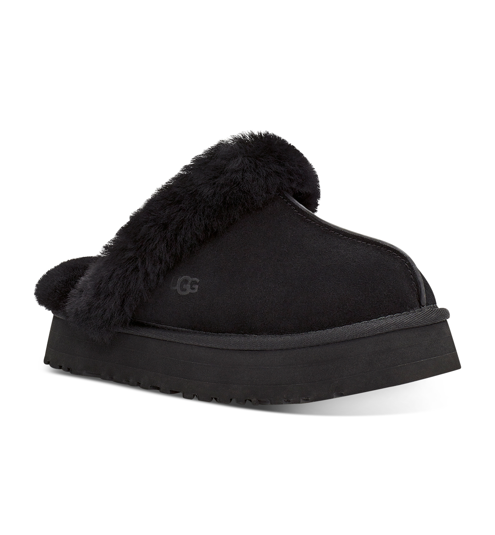 UGG® Women's Disquette Slip-On Clog Slippers - Black
