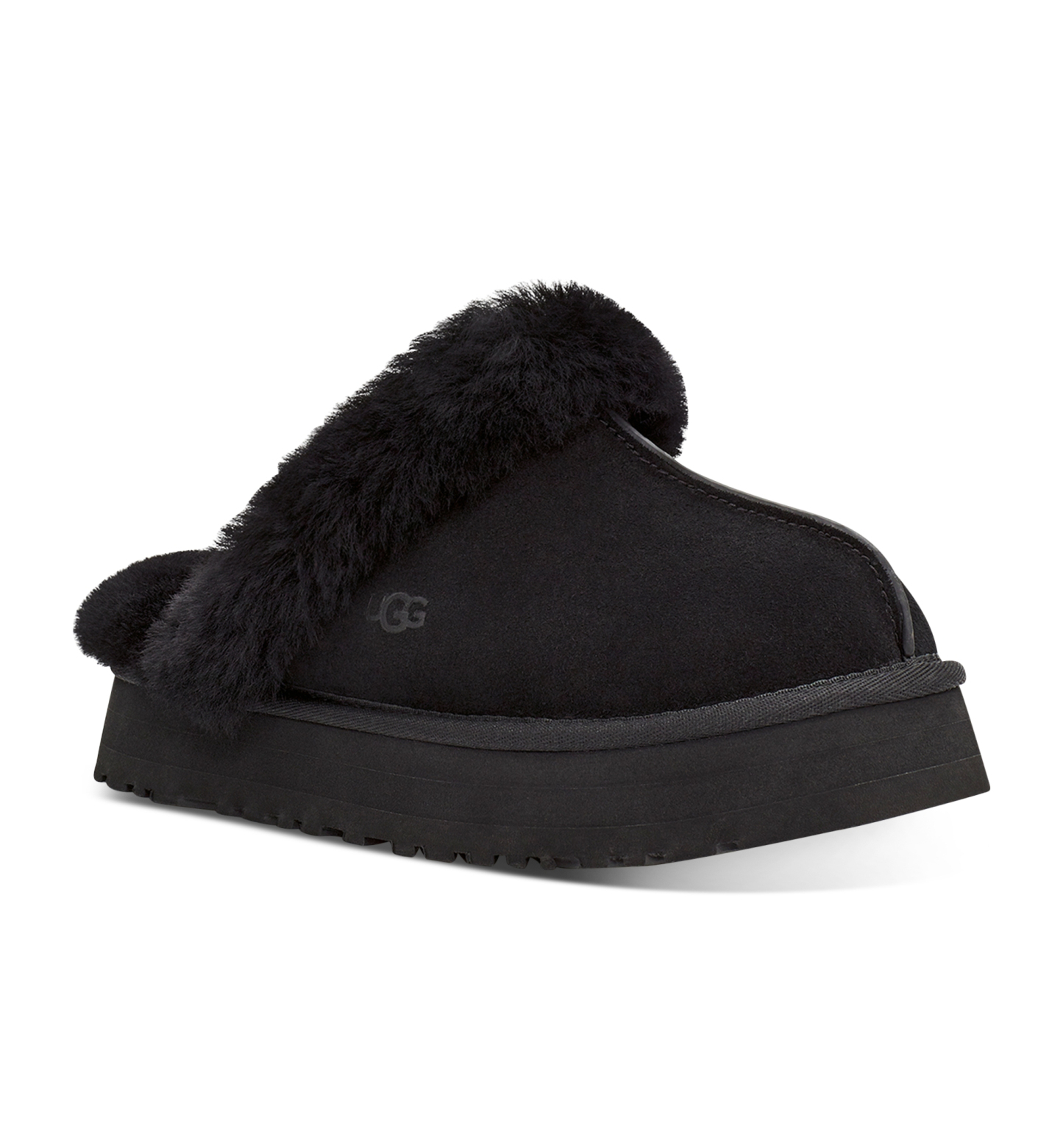 UGG® Women's Disquette Slip-On Clog Slippers - Black