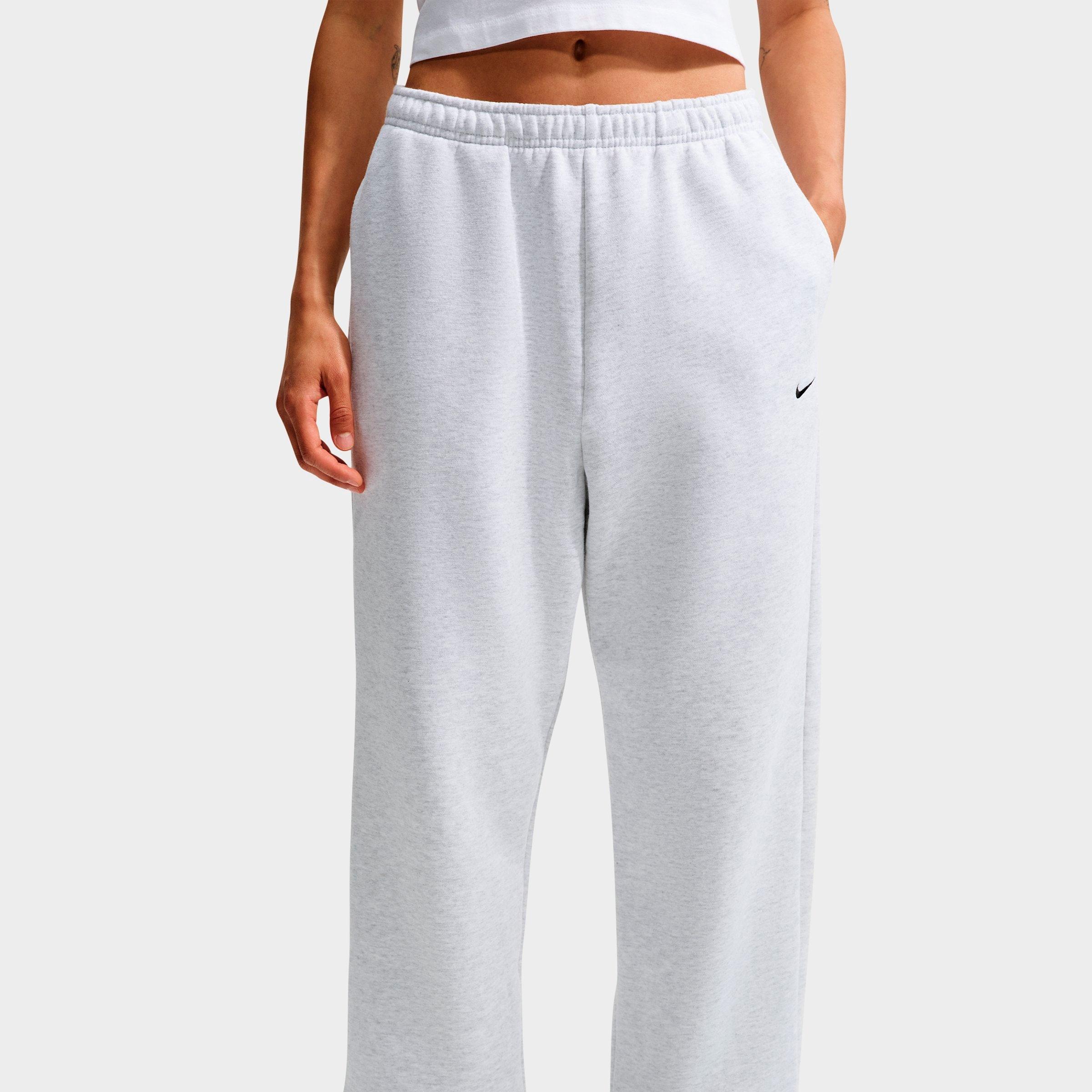 Women's Nithtke Studio Fleece Medium-Weight Camo High-Rise Oversized Cuffed Pants - Birch Heather/Black