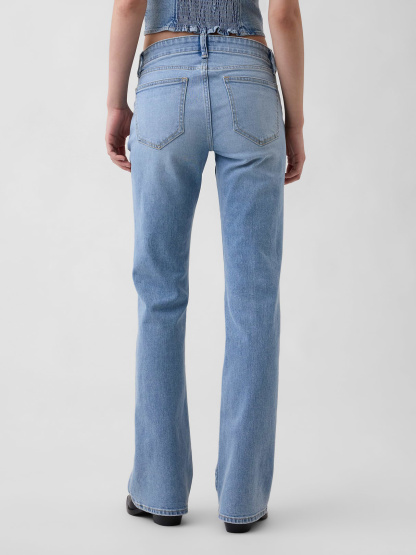 Low Rise Long & Lean Split-Hem Jeans - Sailor blue