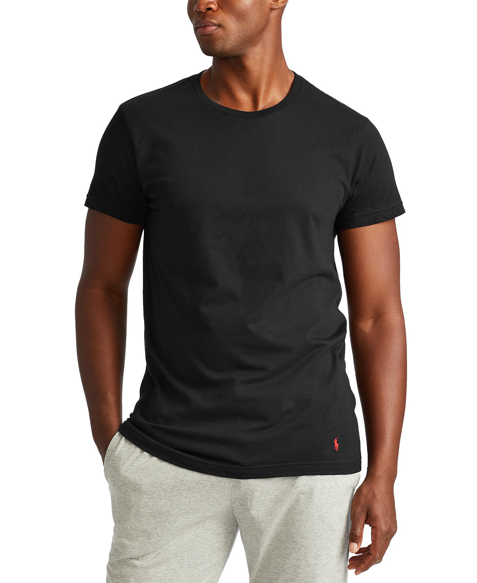 Polo Ralph Lauren Men's 3-Pack Classic Undershirts - Polo Black