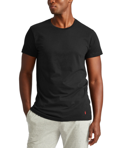 Polo Ralph Lauren Men's 3-Pack Classic Undershirts - Polo Black