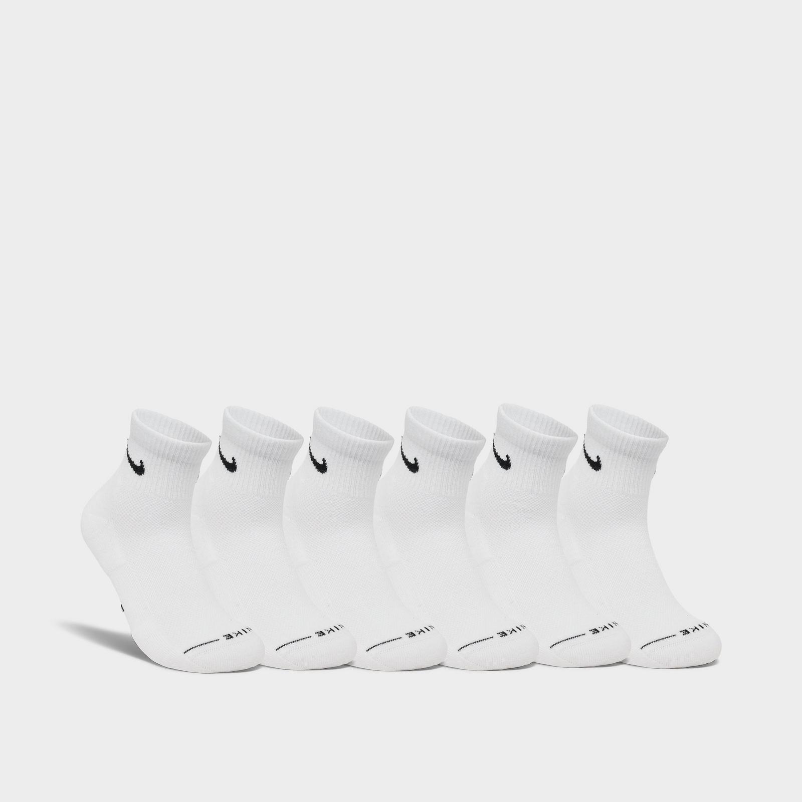 Nike Everyday Elevated Ankle Socks (6-Pack) - White/Black