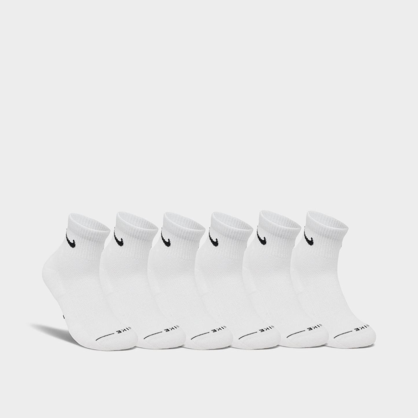 Nike Everyday Elevated Ankle Socks (6-Pack) - White/Black