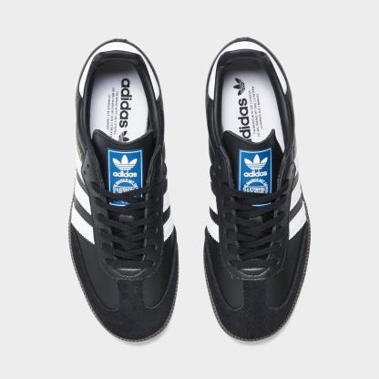 Big Kids' adidas Originals Samba OG Casual Shoes - Part 2 - Core Black/Footwear White/Gum - Top view