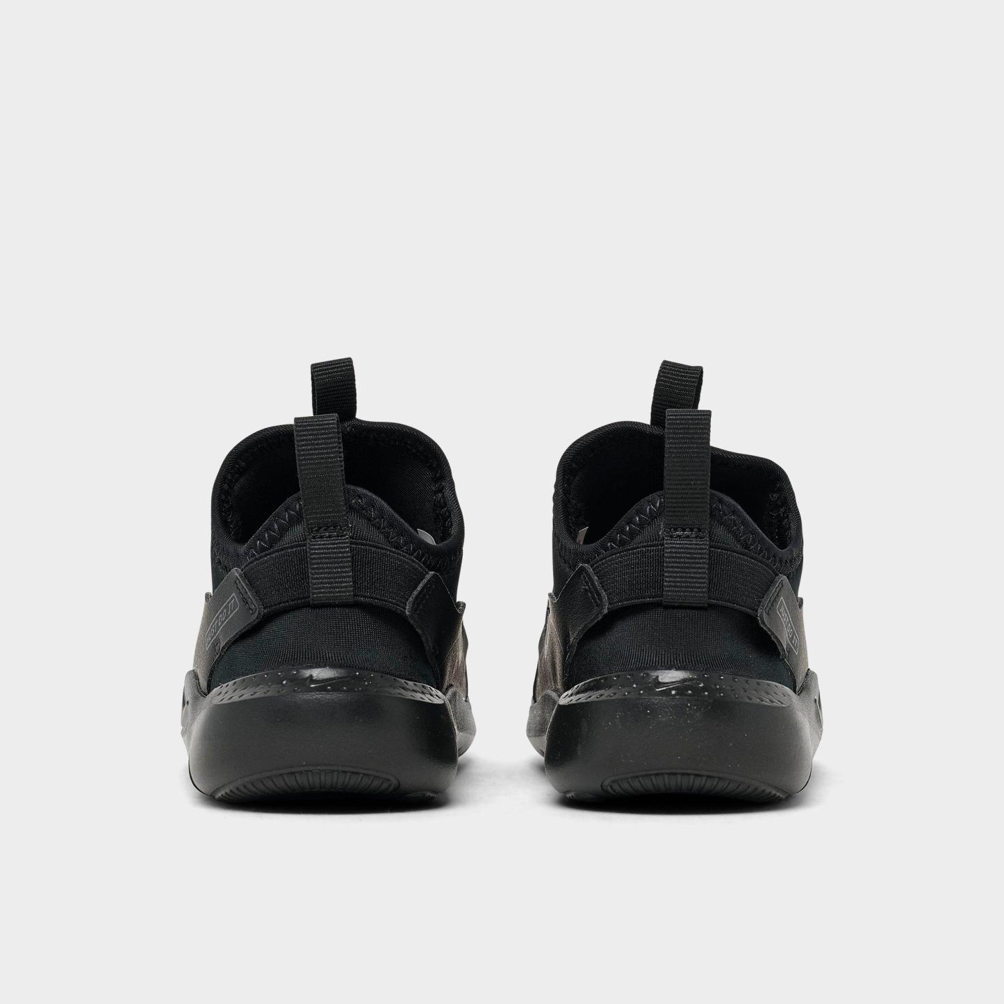 Kids' Toddler Nithtke Flex Runner 4 Running Shoes - Black/Black/Anthracite - Back view
