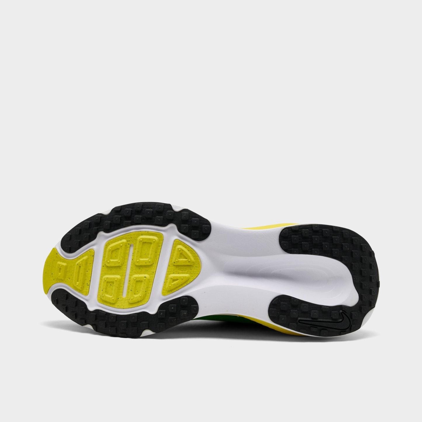 Men's Nithtke Vomero 18 Purdue Boilermakers Running Shoes - Part 1 - Apple Green/White/Black - Bottom view