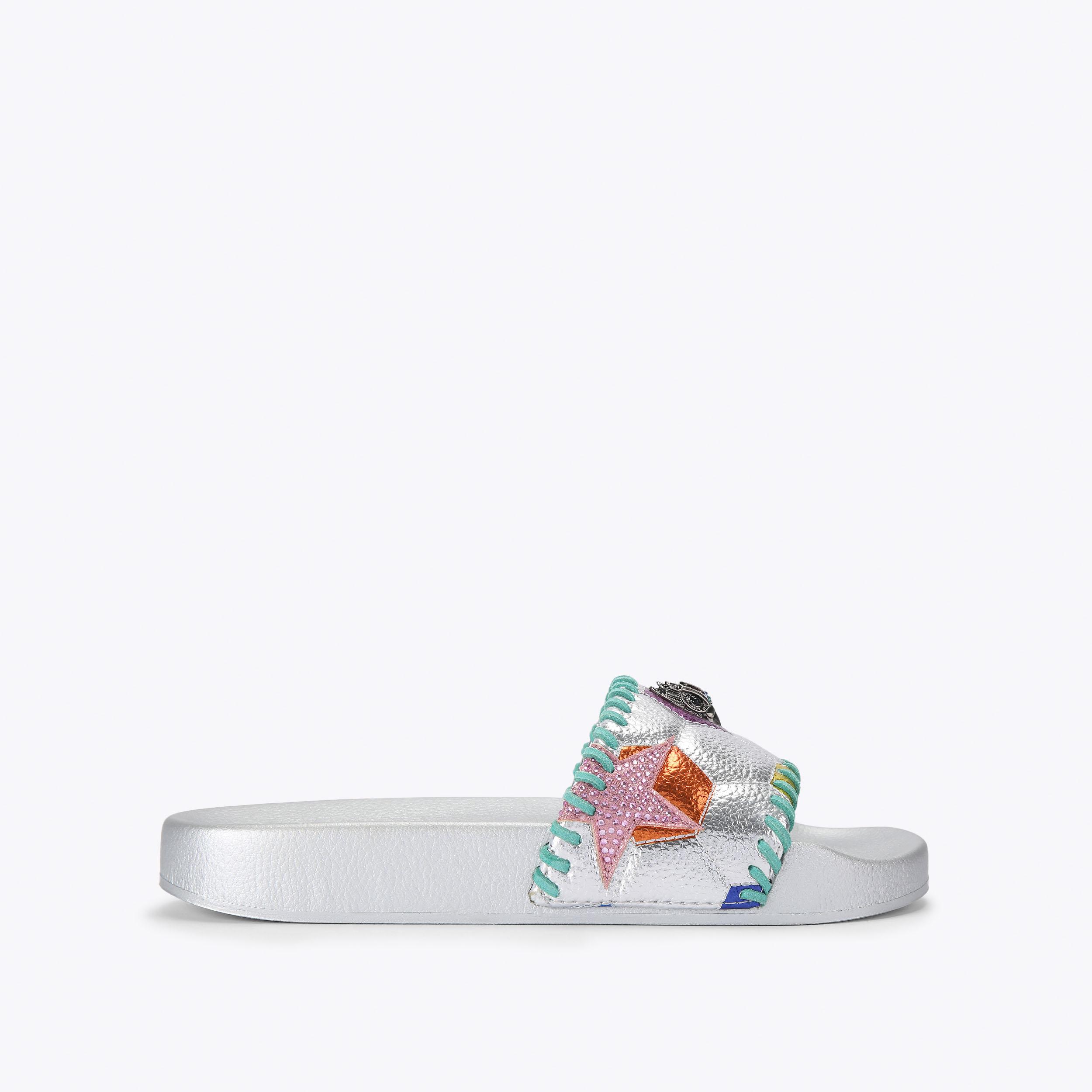 Kurt Geiger London Meena Eagle Soccer Slide - Multi Colored