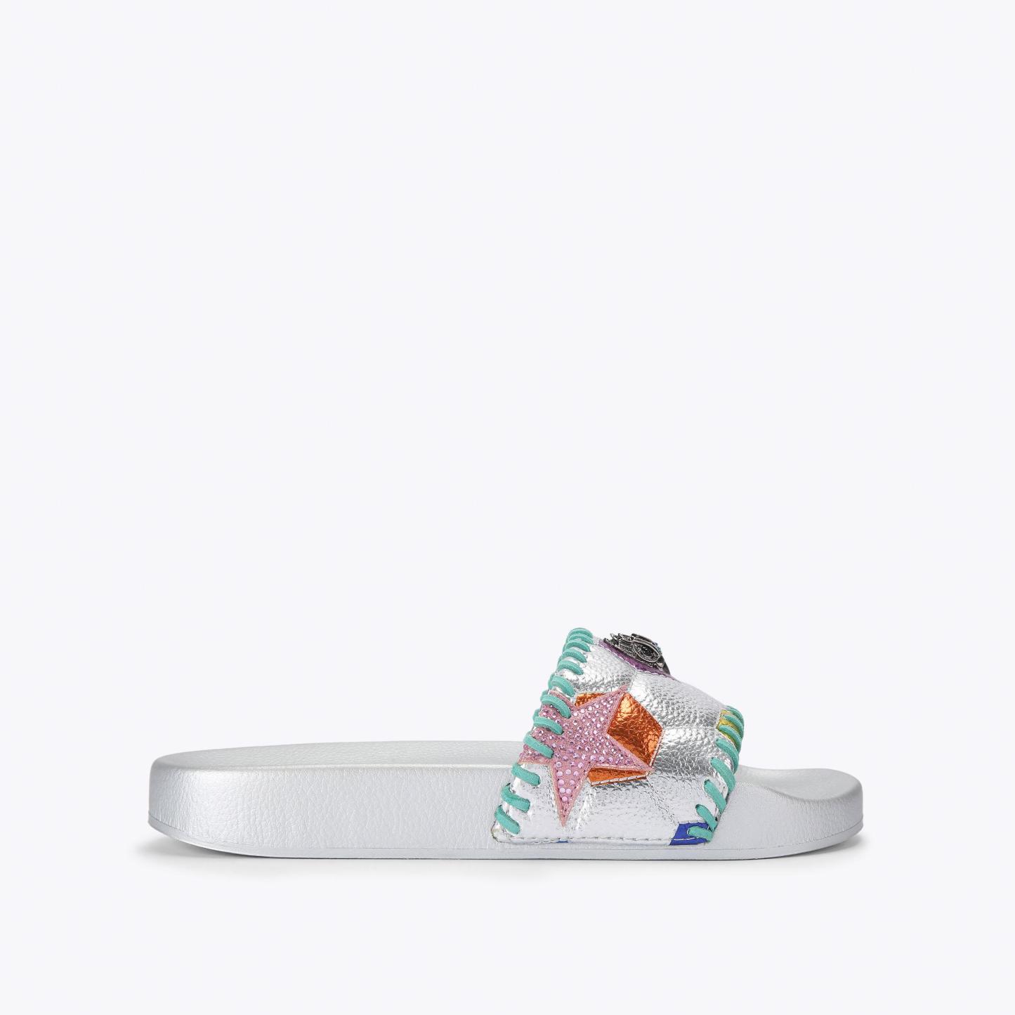 Kurt Geiger London Meena Eagle Soccer Slide - Multi Colored