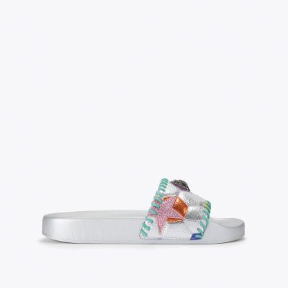 Kurt Geiger London Meena Eagle Soccer Slide - Multi Colored