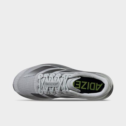 Men's adidas Adizero EVO SL Running Shoes - Part 1 - Silver Metallic/Iron Metallic/Halo Silver - Top view