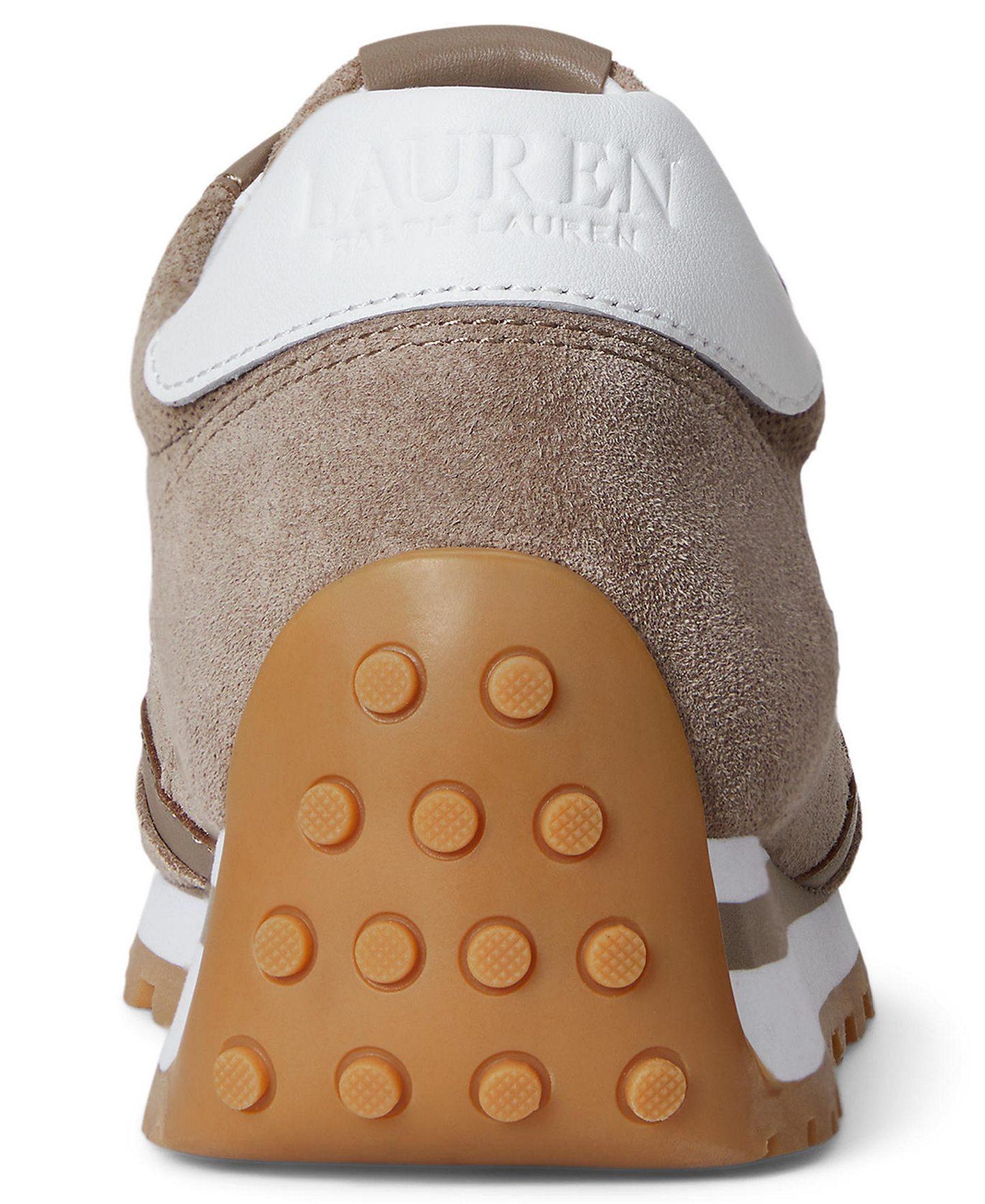Lauren Ralph Lauren Women's Dani Lace-Up Sneakers - Taupe Brown/Snow White