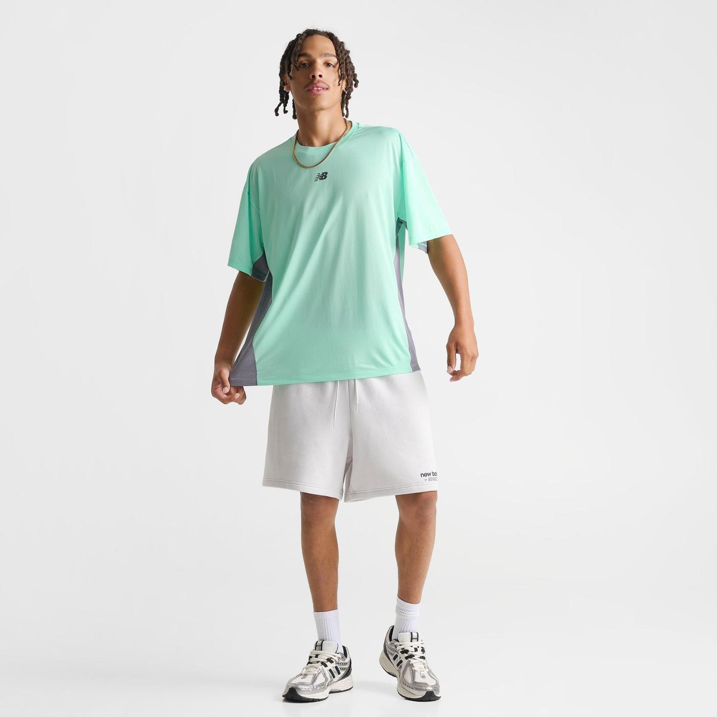 Men's New Balance Fast Days Running T-Shirt - Mint/Grey - view 2