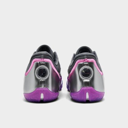 Men's Nithtke LeBron 23 Basketball Shoes - Cool Grey/Metallic Silver/Vivid Purple/Multi - Back view