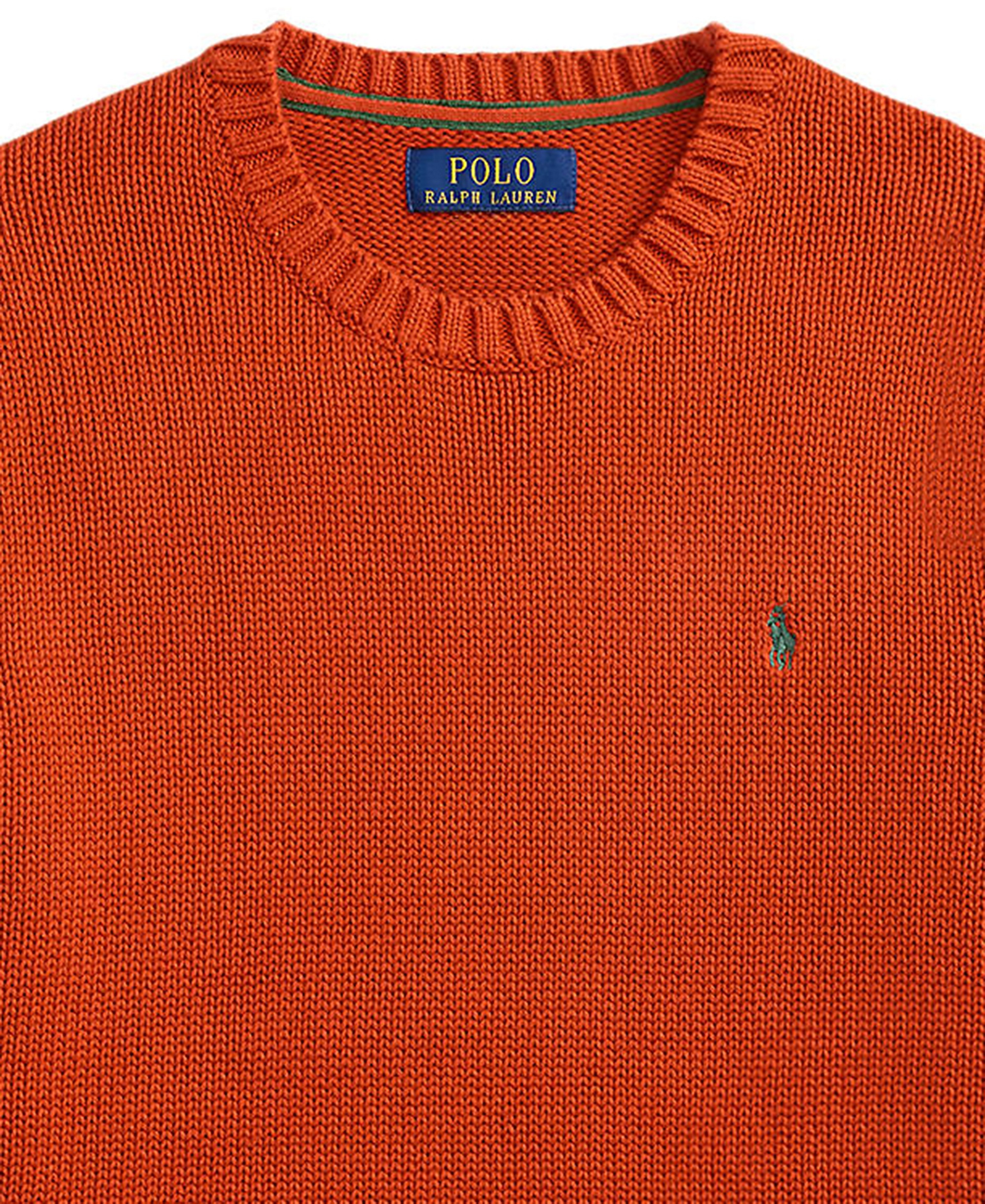 Polo Ralph Lauren Boys' 8-20 Cotton Crewneck Sweater - Varsity Orange