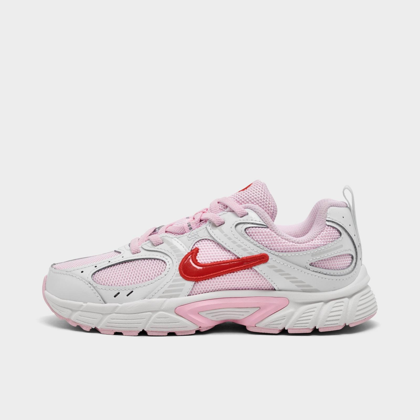 Little Kids' Nike V5 RNR Stretch Lace Casual Shoes - Summit White/Pink Foam/Playful Pink/Light Crimson