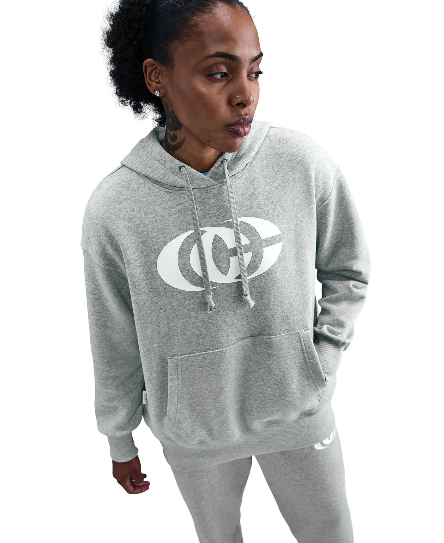 Nike Women's Caitlin Clark Basketball Phoenix Pull-On Hoodie - Dark Gray Heather