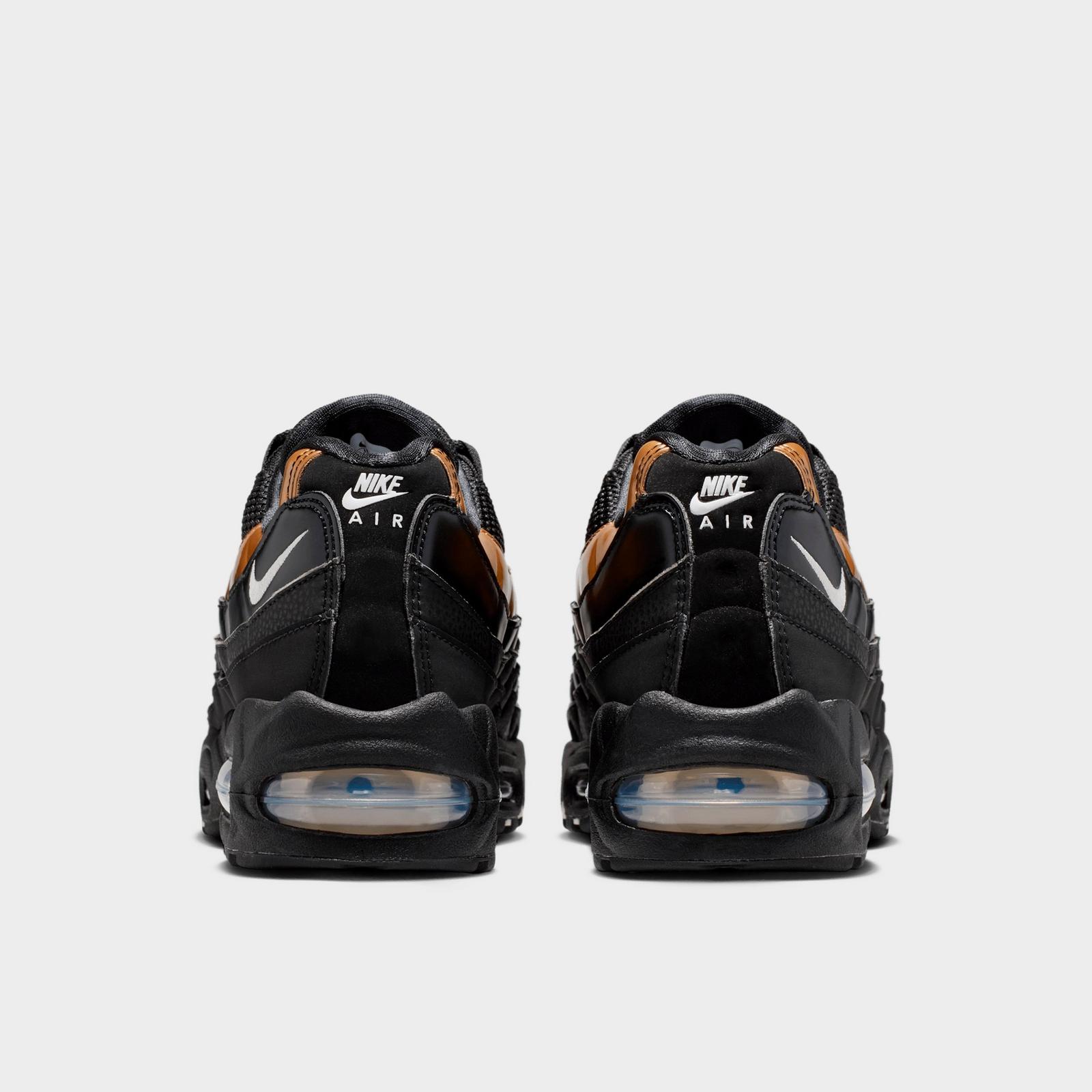 Women's Nike Air Max 95 Big Bubble Casual Shoes - Black/Light Charcoal/Metallic Gold/Sail