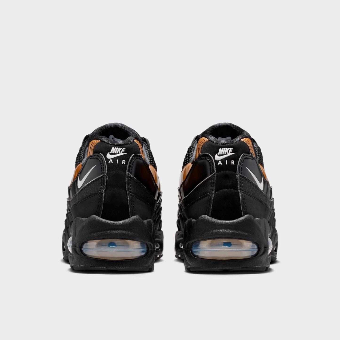 Women's Nike Air Max 95 Big Bubble Casual Shoes - Black/Light Charcoal/Metallic Gold/Sail