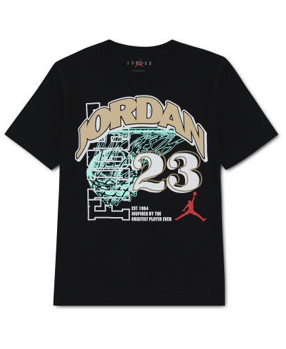 Jordan Boys' 8-20 Arched Swish 23 Short-Sleeve T-Shirt - Black