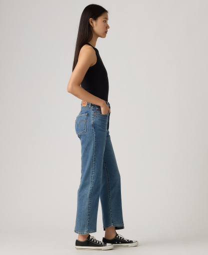 Levi's Women's Ribcage Seamed High-Rise Straight Ankle Jeans - As It Seams