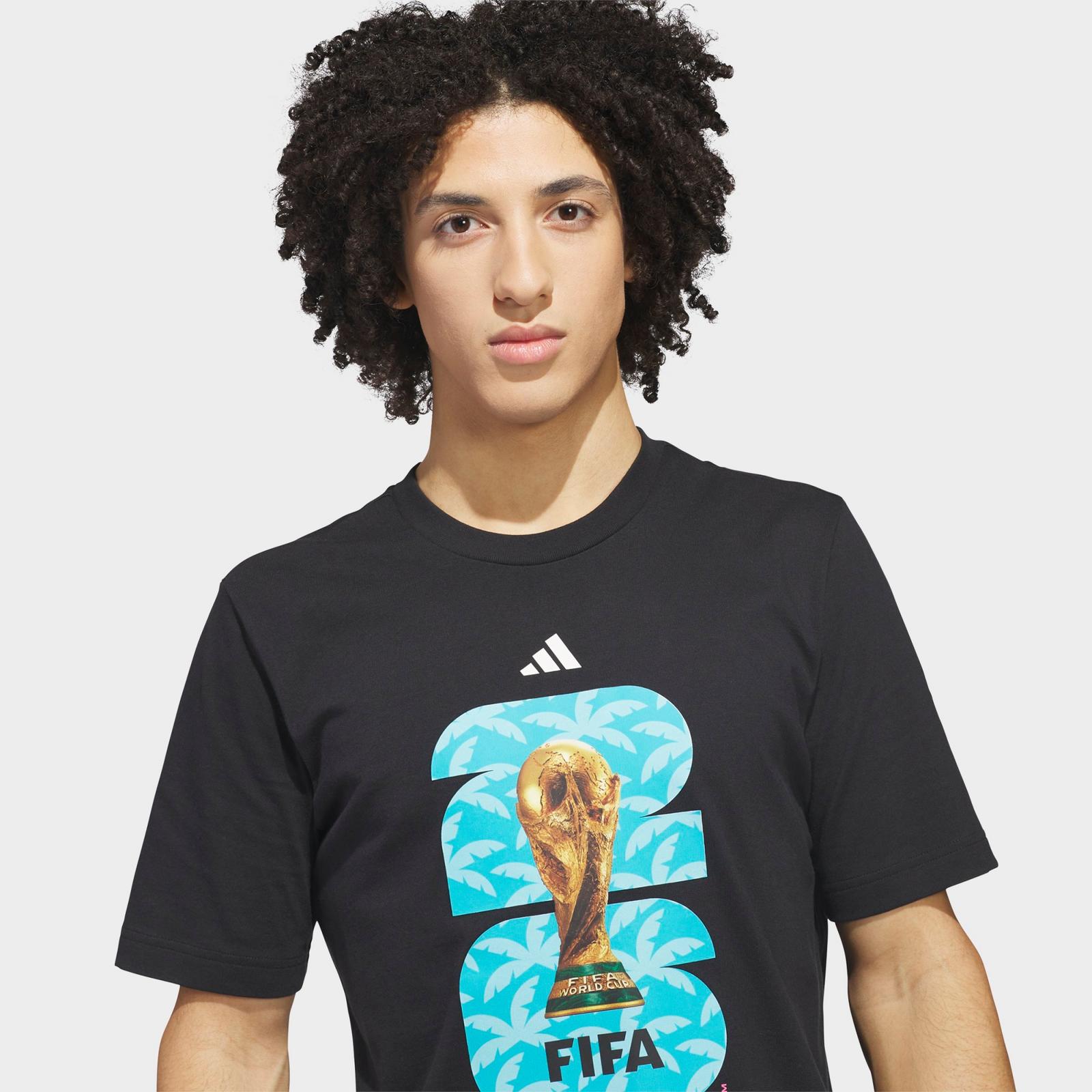 Men's adidas Soccer FIFA World Cup 26™ Host City Miami Graphic T-Shirt - Black - view 4