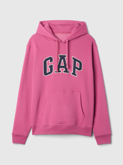 Adult VintageSoft Arch Logo Hoodie - RED VIOLET