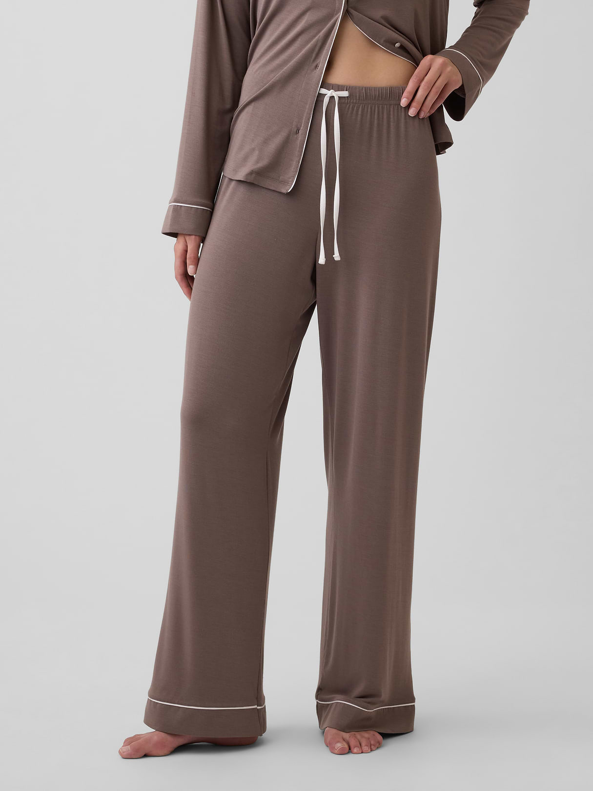 SoftMade Modal PJ Pants - Toasted almond brown