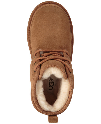 UGG® Kids Neumel II Lace-Up Booties - Chestnut