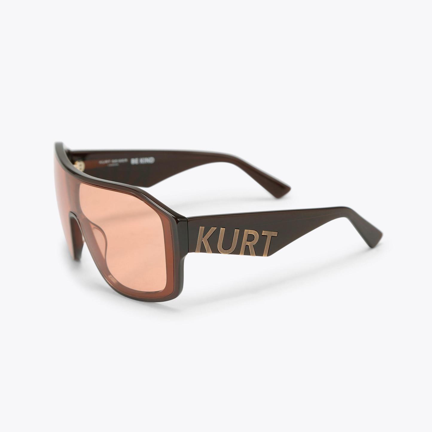 Kurt Geiger London Kurt Oversized Visor Sunglasses - Brown - view 3