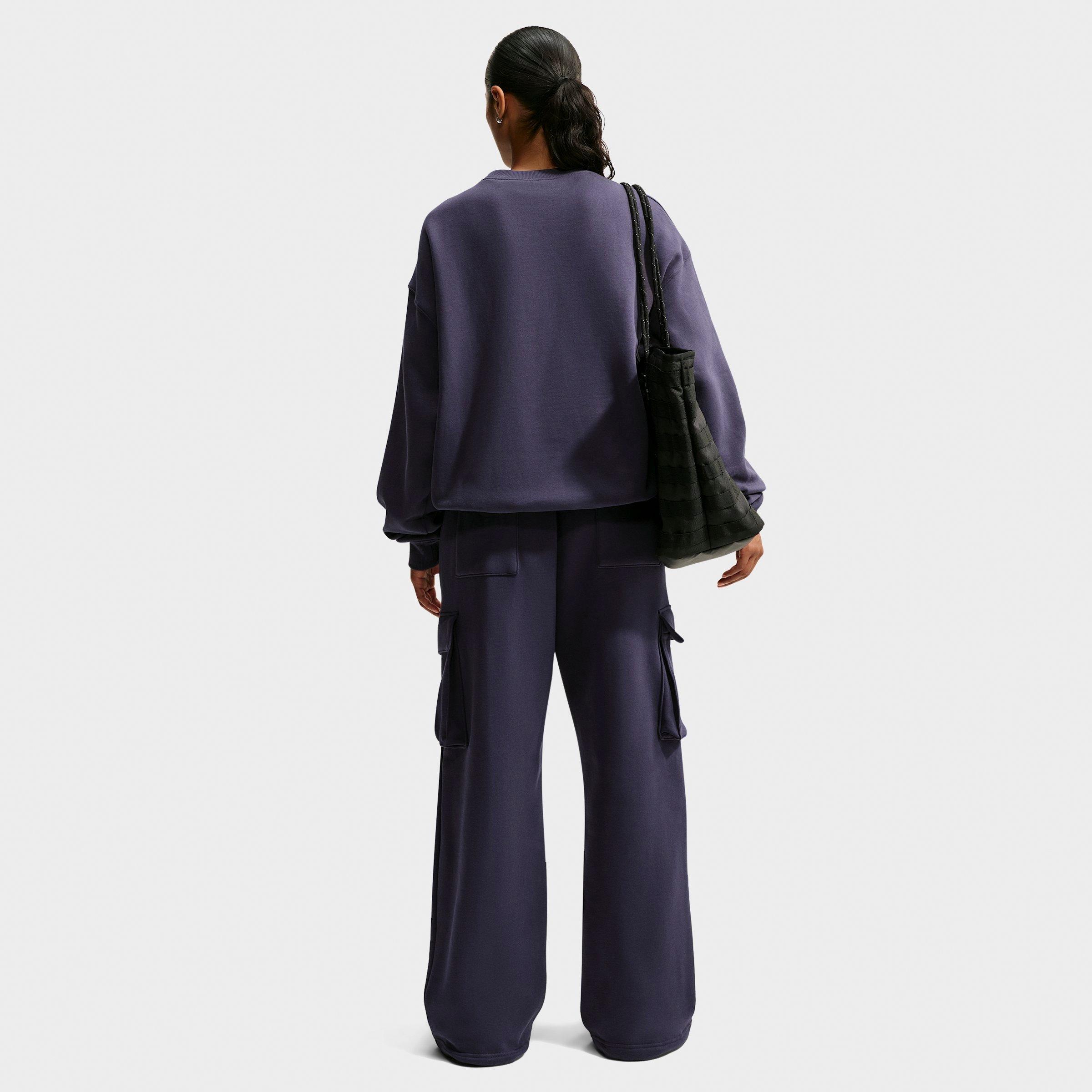 Women's Nithtke Studio Fleece Medium-Weight High-Rise Oversized Cargo Pants - Gridiron/Sail