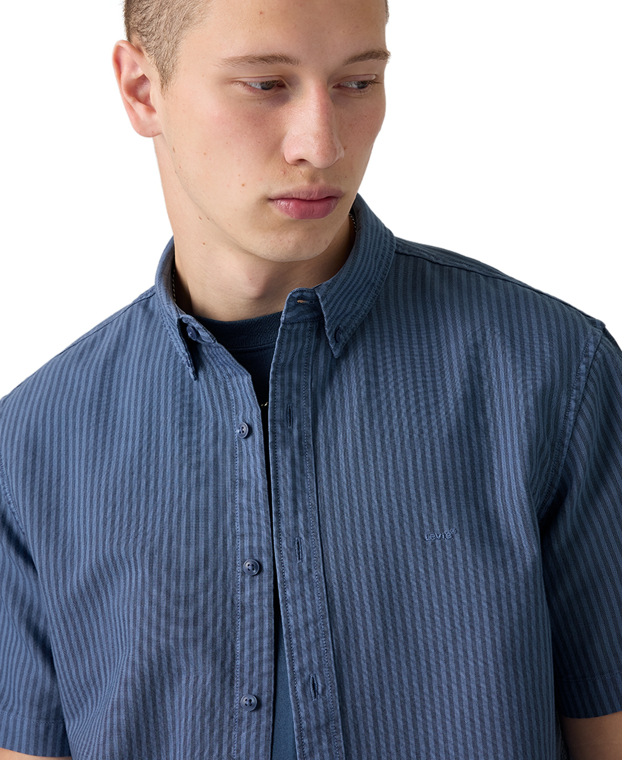 Levi's Men's Point Collar Woven Shirt - Indigo