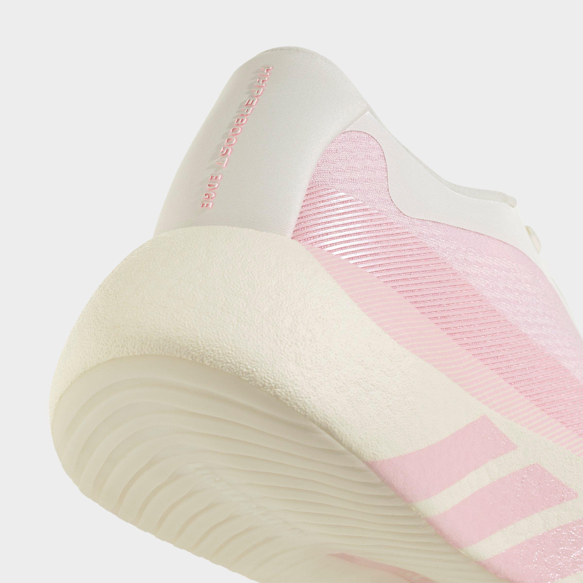 Women's adidas Hyperboost Edge Running Shoes - Part 1 - Off White/Clear Pink/Clear Pink - Detail shot