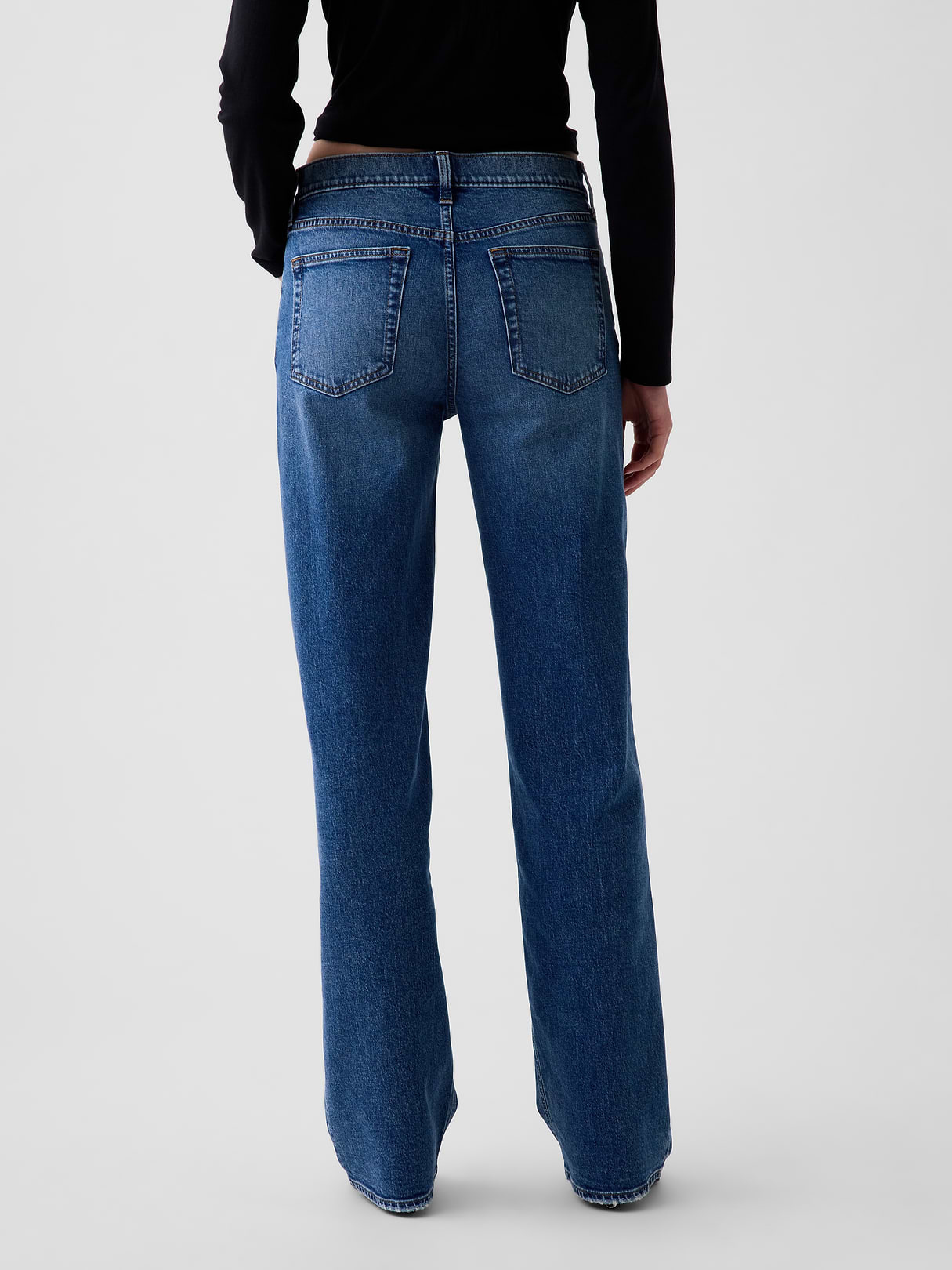 Low Rise '90s Loose Jeans - Medium wash