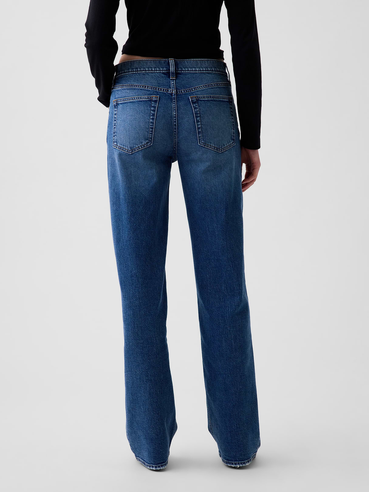 Low Rise '90s Loose Jeans - Medium wash