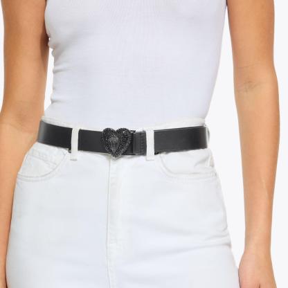 Kurt Geiger London Eagle Heart 30 Belt - Black - view 2