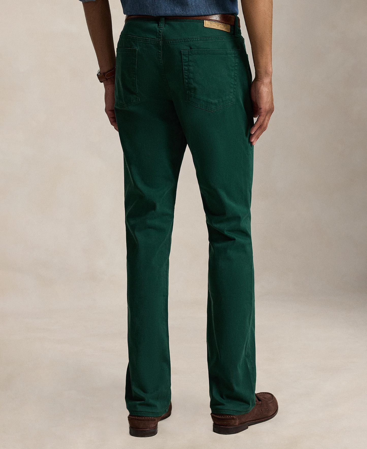 Polo Ralph Lauren Men's Varick Slim Straight Stretch Sateen Pants - Moss Agate