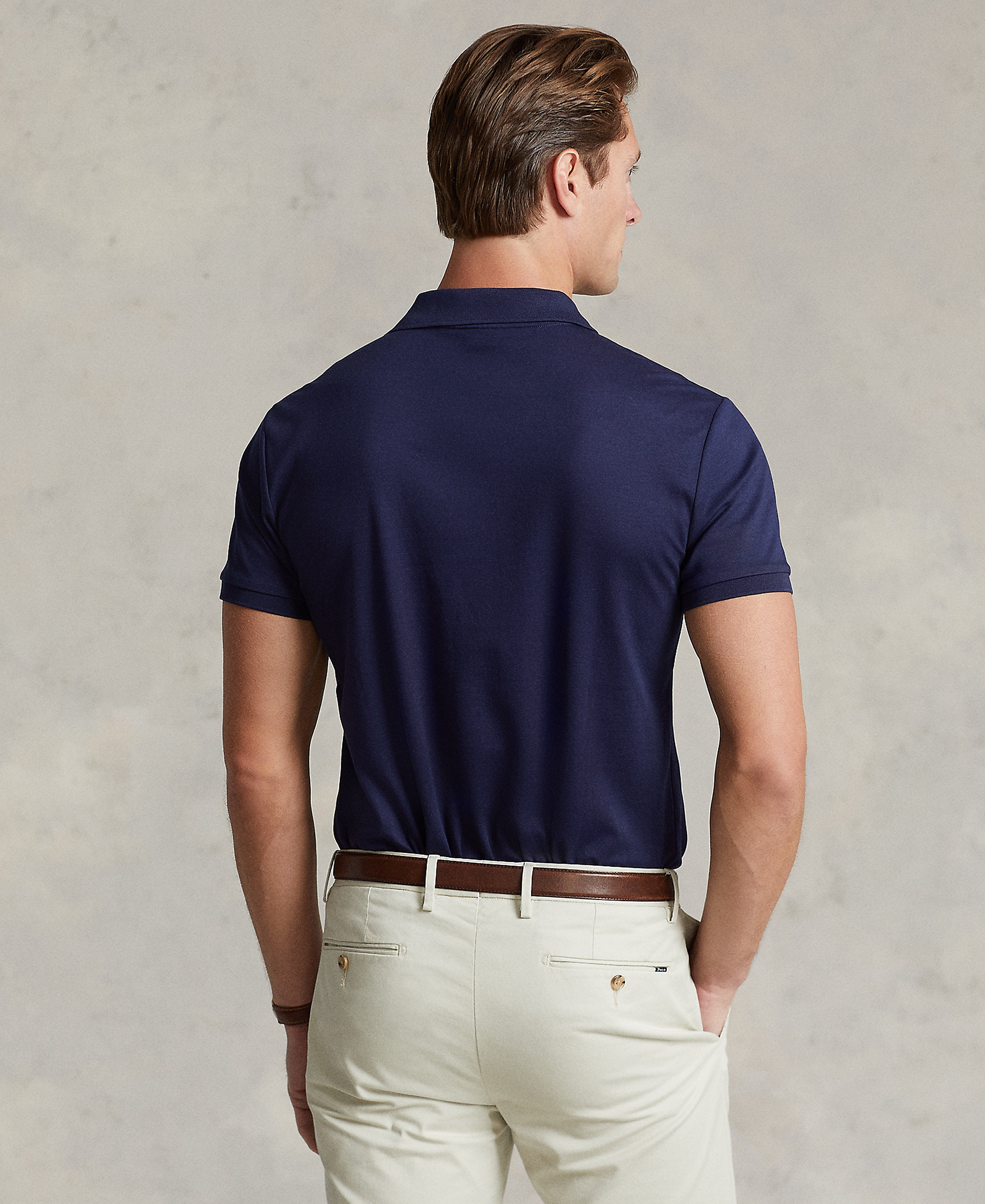 Polo Ralph Lauren Men’s Slim-Fit Soft Cotton Polo Shirt - Refined Navy