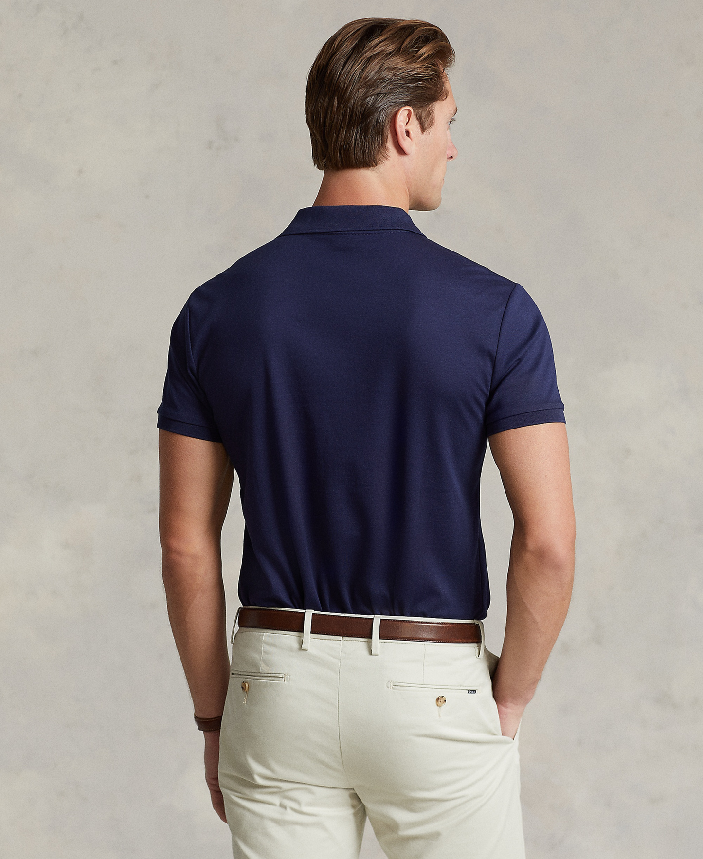 Polo Ralph Lauren Men’s Slim-Fit Soft Cotton Polo Shirt - Refined Navy