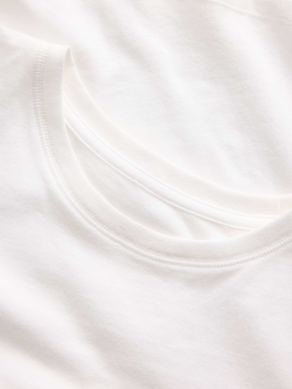 100% Cotton Authentic Shrunken T-Shirt - Fresh white