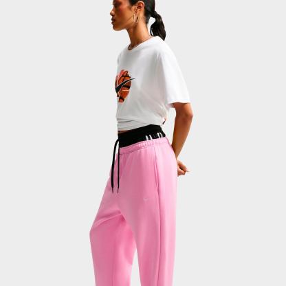 Women's Nithtke Studio Fleece Medium-Weight Camo High-Rise Oversized Cuffed Pants - Pink Rise/Sail