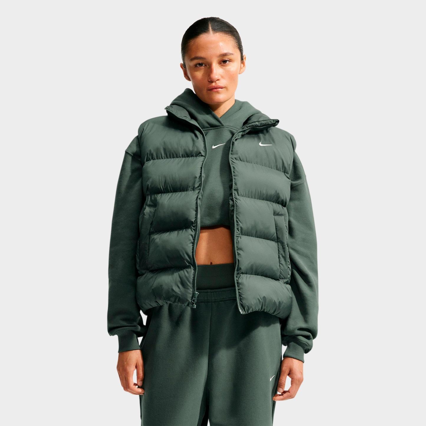 Women's Nithtke Studio Fleece Medium-Weight Camo Oversized Pullover Hoodie - Camo Green/Sail