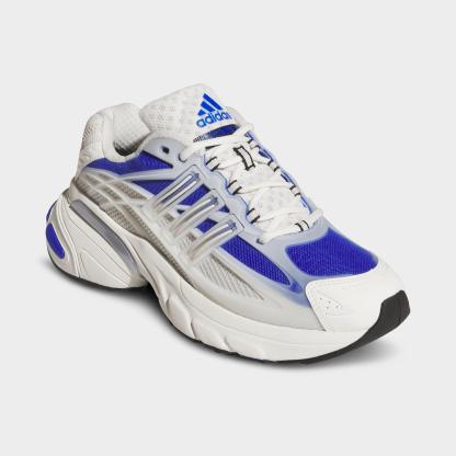 Men's adidas Adistar XLG 2.0 Casual Shoes - Part 2 - Off White/Blue/Core Black - Both shoes facing left