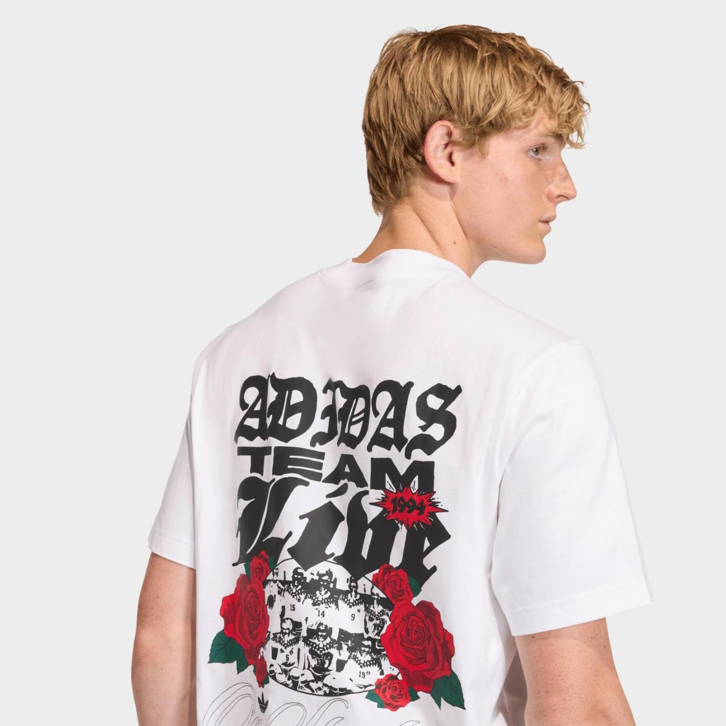 Men's adidas Roses Graphic T-Shirt - White - view 5
