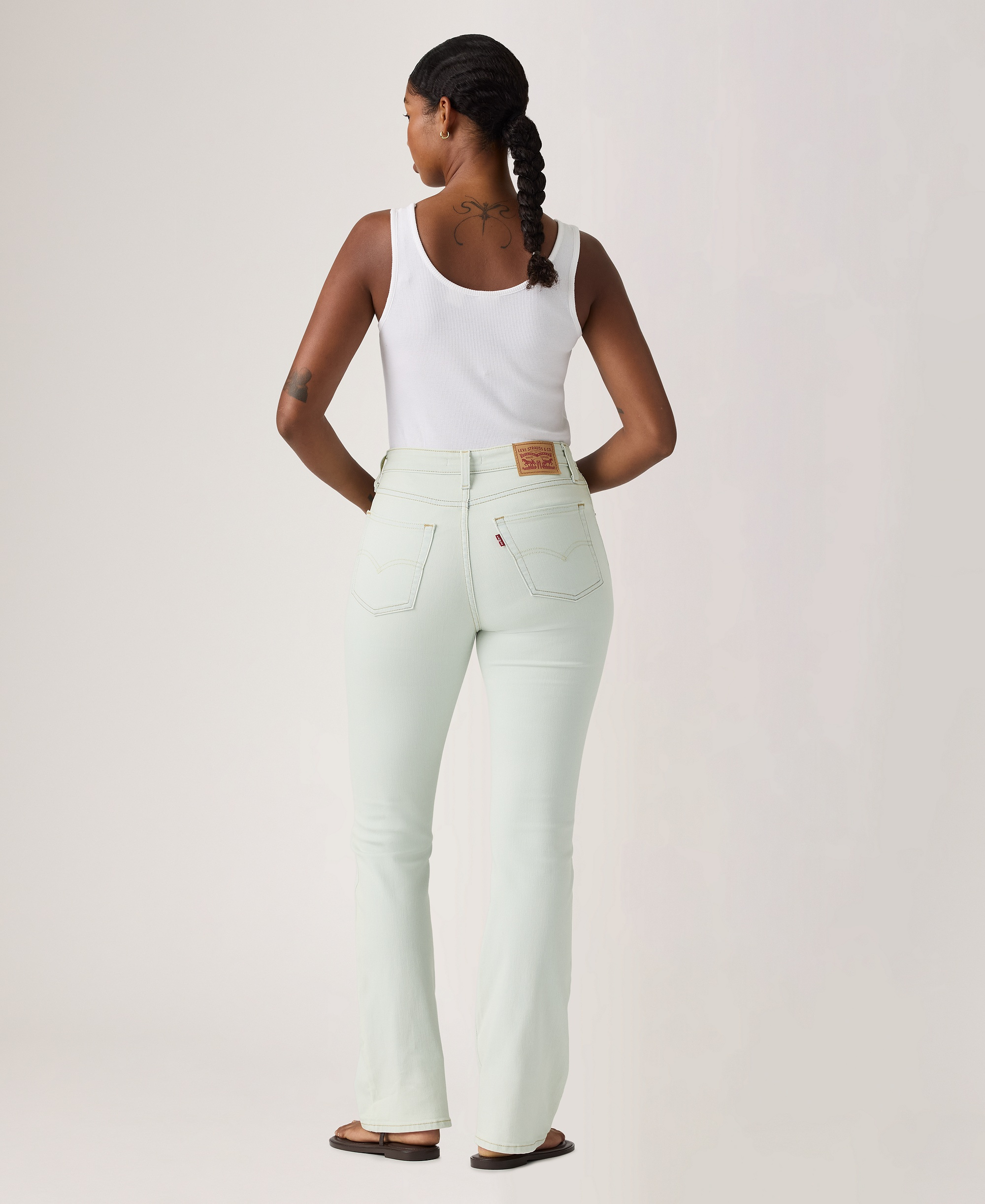 Levi's 725 High-Waist Classic Stretch Bootcut Jeans - Lake Life
