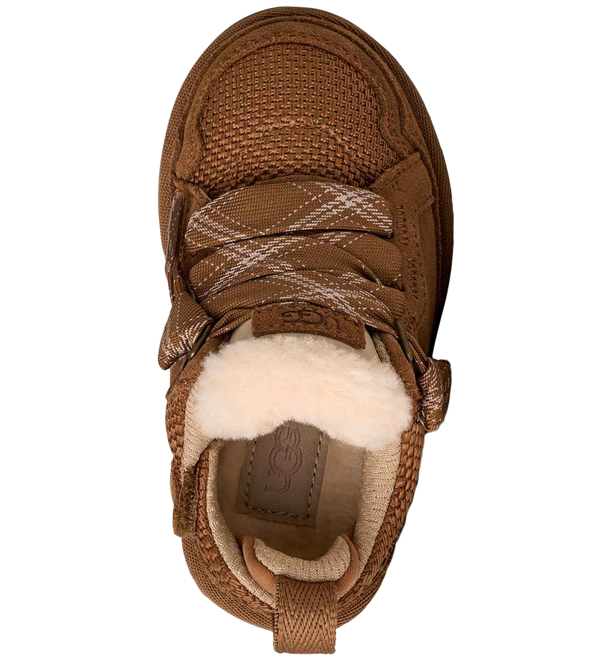 UGG® Toddler Kids Lowmel Lace-Up Sneakers - Chestnut