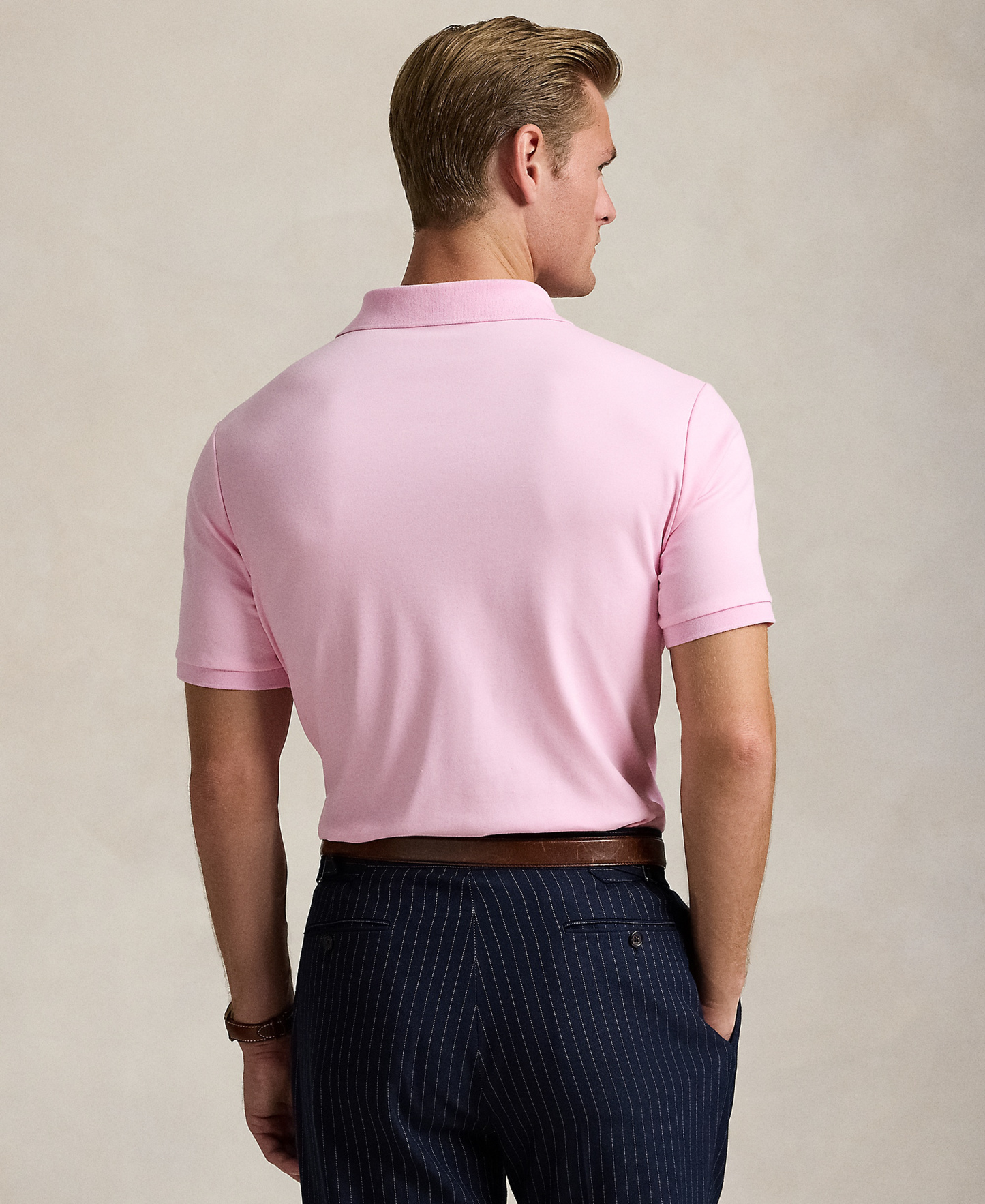 Polo Ralph Lauren Men's Classic Fit Soft Cotton Polo Shirt - Carmel Pink