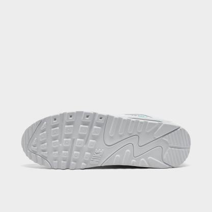 Men's Nithtke Air Max 90 Casual Shoes - Part 2 - White/Photon Dust/Hyper Turquoise - Bottom view
